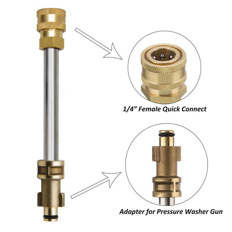 STYDDI Pressure Washer Gun Adapter with 1/4â€ Quick Connector, Quick-Connect Pressure Washer Replacement Spray Wand Compatible with Portland 1750 Electric Power Washer - Image 3
